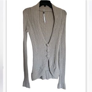 YaYa Alfalo Wool and Cashmere Cardigan